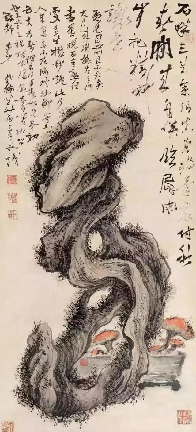 历代中国画中的奇石,中国画奇石作品欣赏
