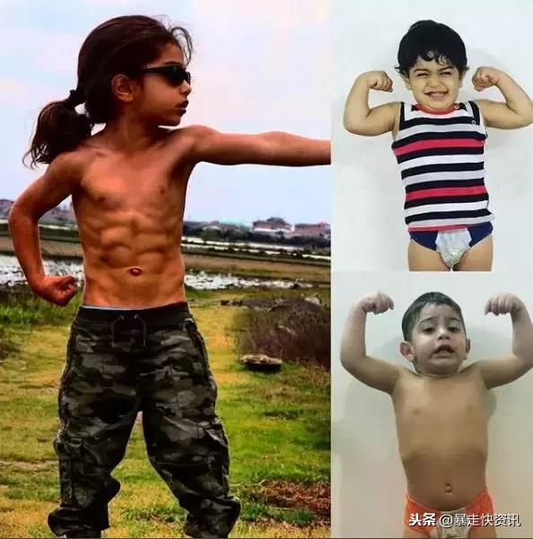 拥有6块腹肌的5岁孩子，人送外号“小泰山”！成年人都要跪了……