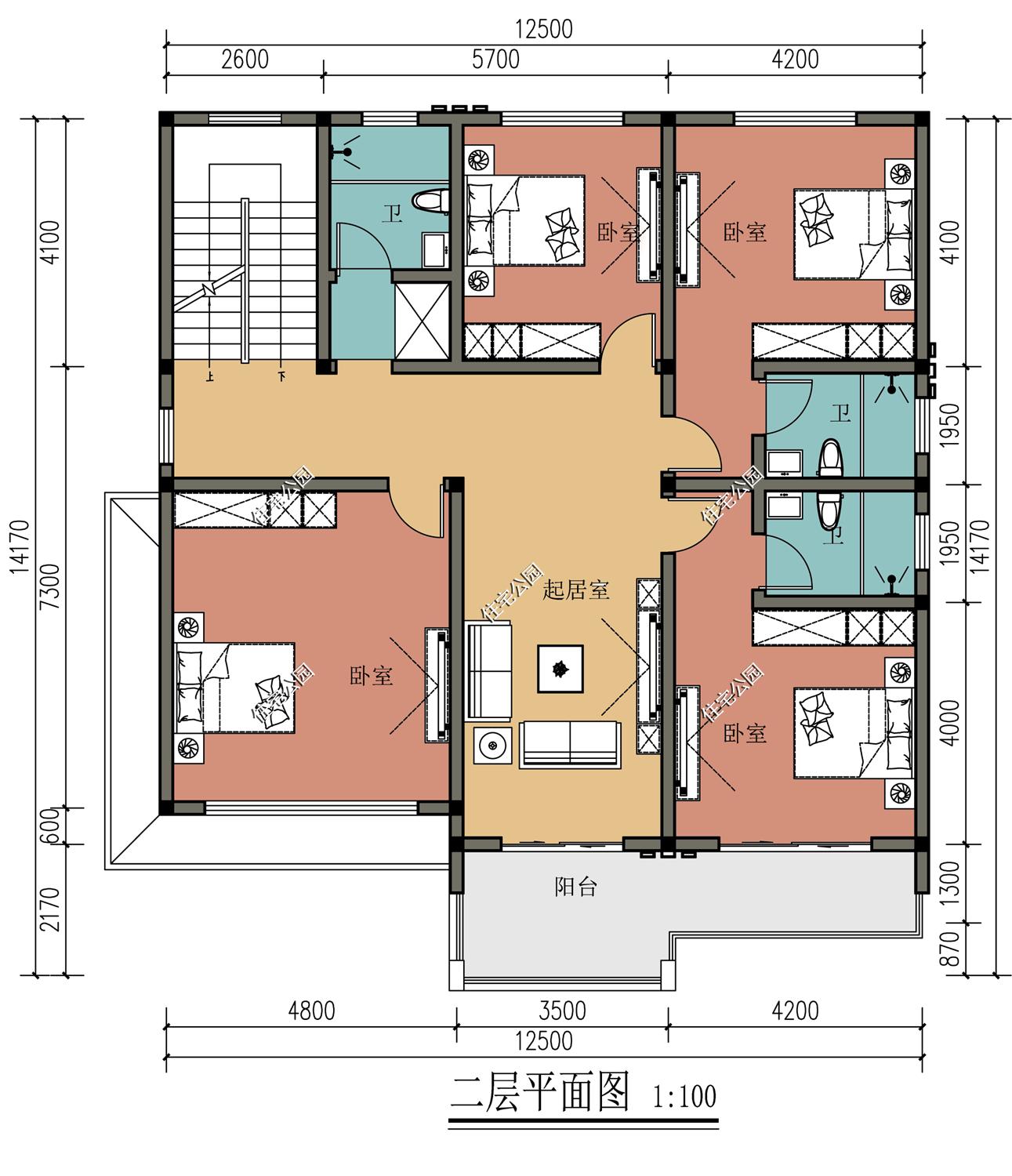 农村自建二层别墅图纸求推荐,1000套农村自建房图纸分享