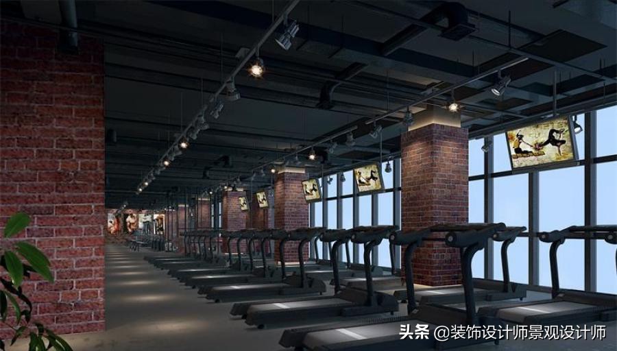 公司健身房设计效果图,书房健身房二合一设计效果图