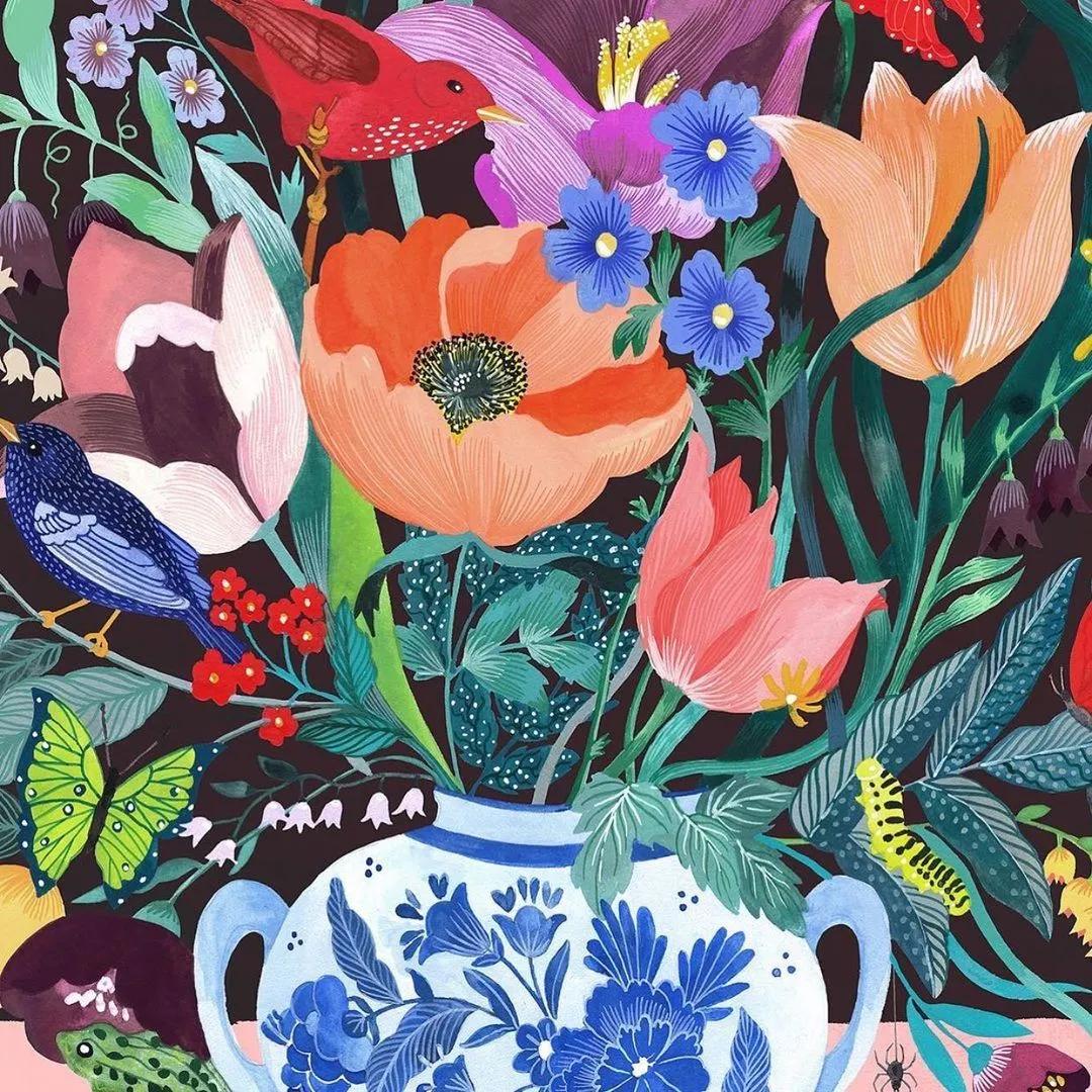 水彩渲染画建筑效果图,水彩平涂画