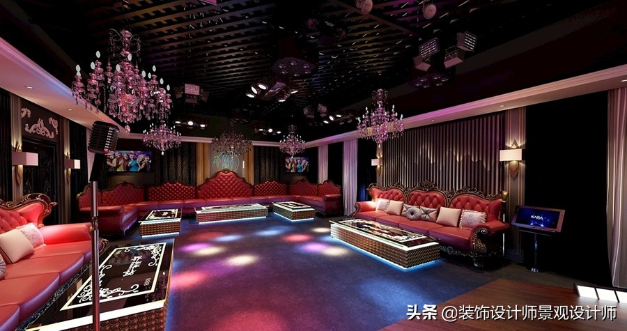 ktv室内设计案例效果图,ktv室内设计