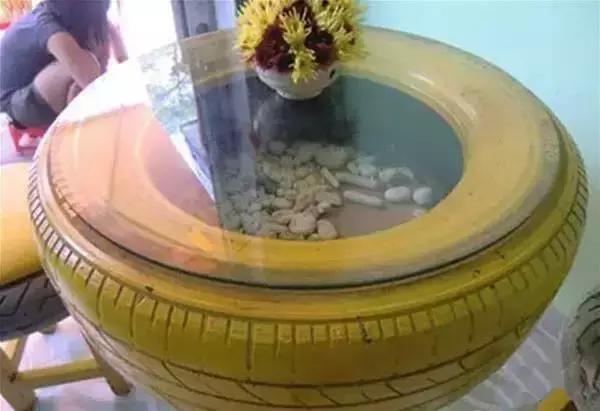 旧轮胎千万别扔变废为宝,旧轮胎不割怎么样做花盆