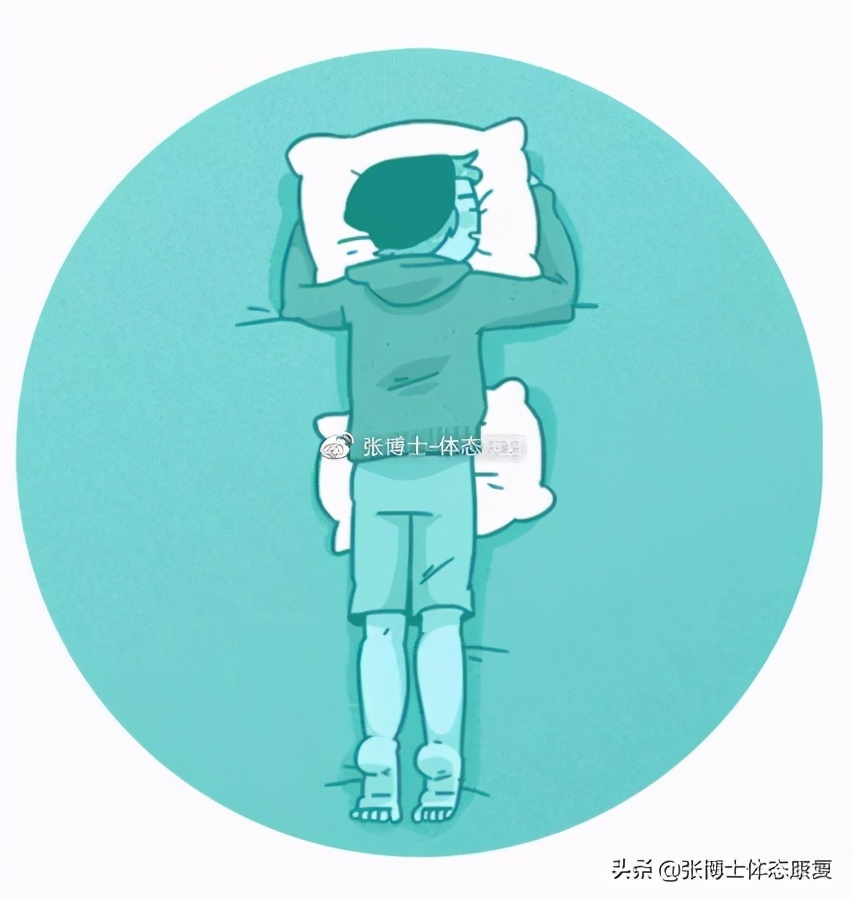背痛什么睡姿可以缓解,体态纠正头枕