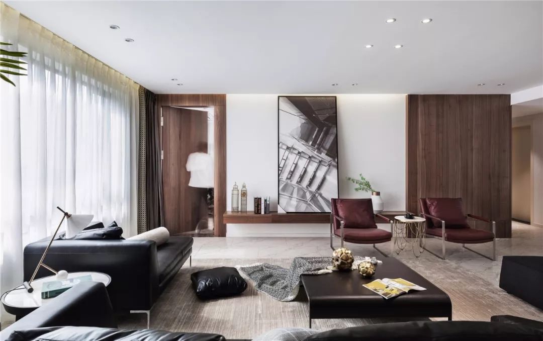 木饰面的背景墙温润的质感,木饰面做背景墙环保耐用吗