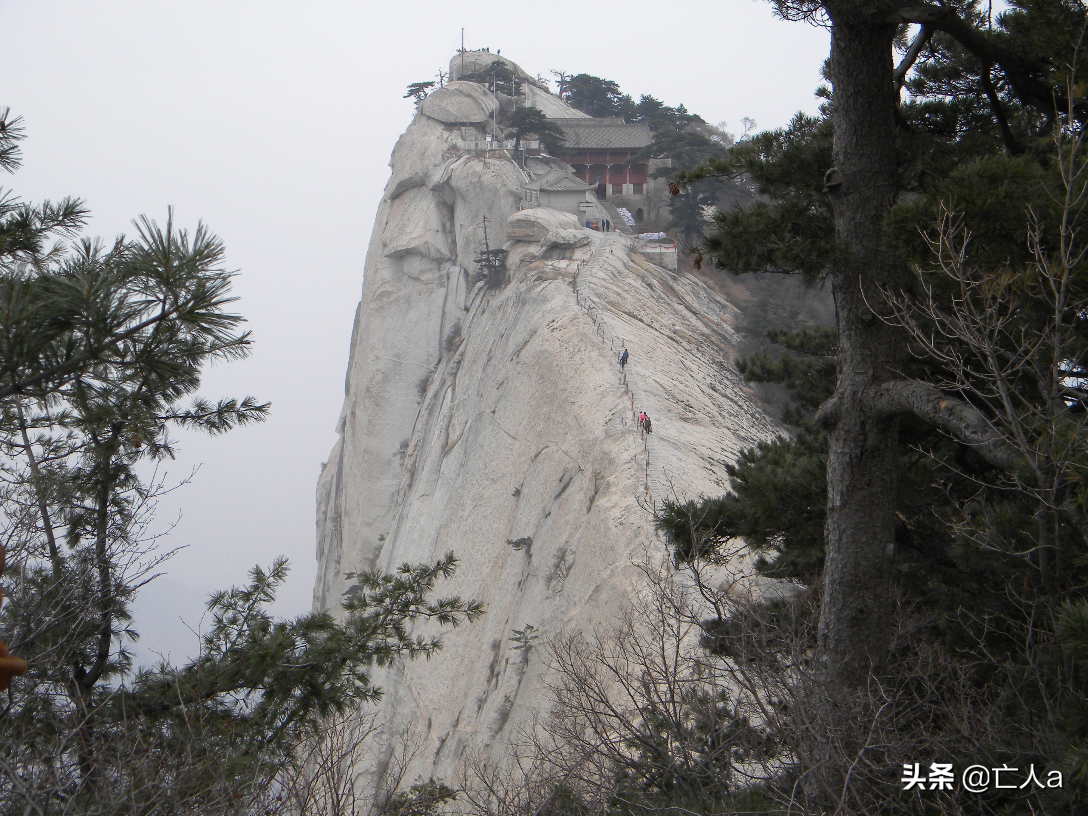 西岳华山徒步路线图,西岳华山行全景