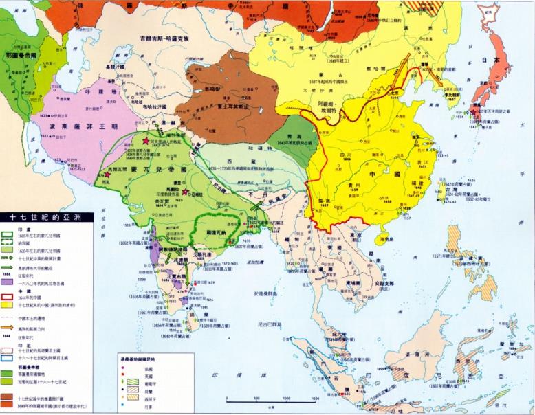 各个国家画的中国古代地图,中国历史地图常用底图