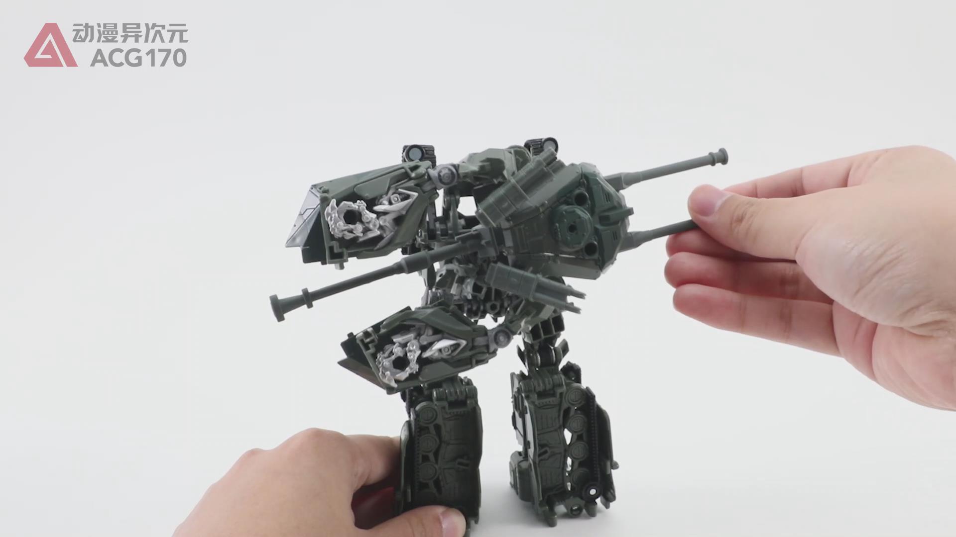 电影变形金刚1擎天柱玩具测评,变形金刚中能变坦克的霸天虎