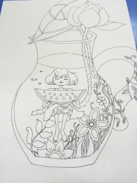 夏天的太阳一年级绘画,少儿美术绘画教程秋天