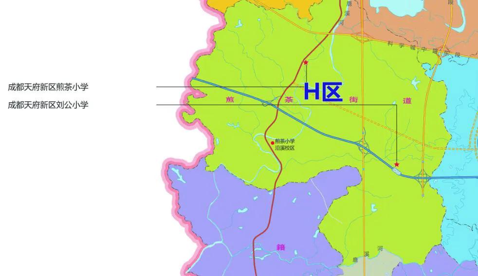 天府新区为什么多校划片,2021年天府新区学区划片高清图