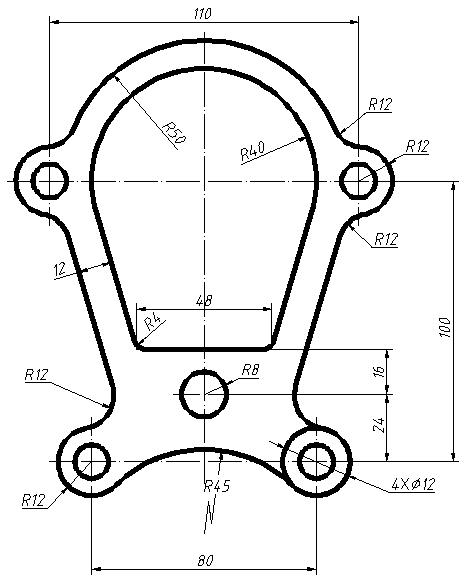 cad练习图纸45张教程初学者,cad图练习题300道
