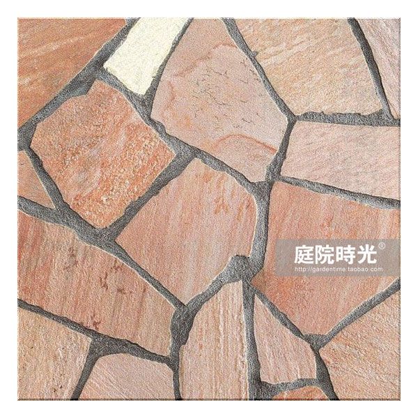 中式庭院古代老石板铺装,庭院铺装样式区域颜色搭配