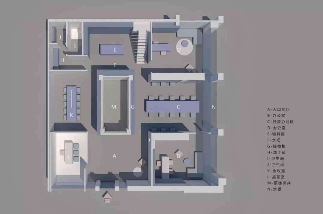 300多平办公室设计布局,300平方办公室中式设计布局