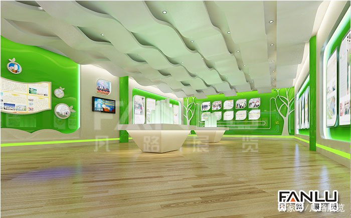 装修材料展厅设计效果图,展厅装修施工流程详解