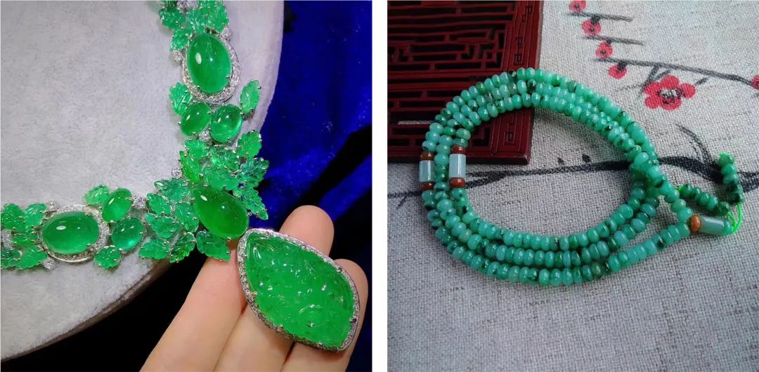 独龙玉和水沫子哪个更像翡翠,水沫子与冰种翡翠打灯对比