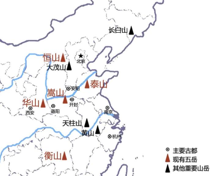 五岳北岳恒山为什么名气很低,北岳和南岳为什么都是恒山