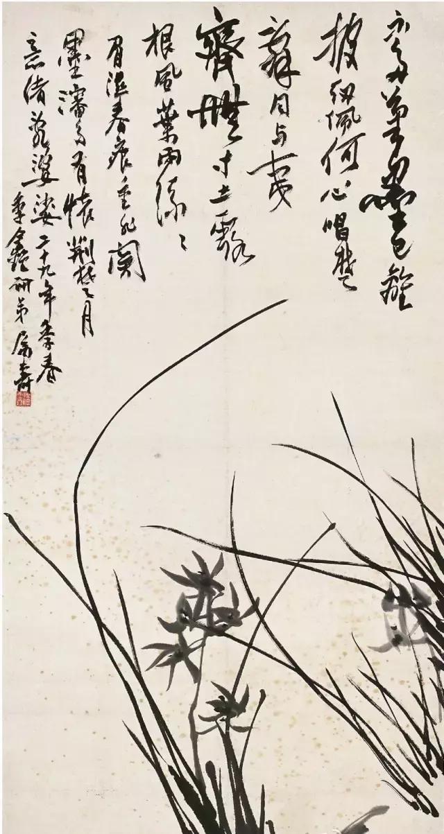 国画大师兰草画欣赏,现代中国十大画兰名家