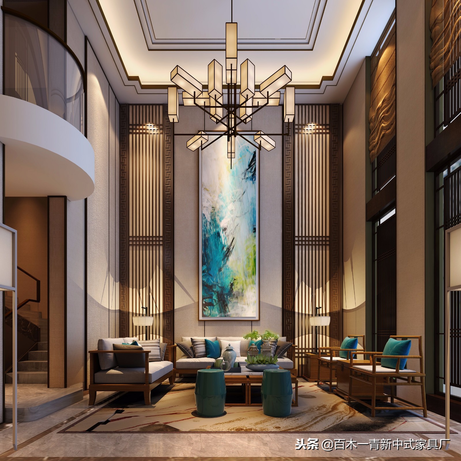 禅意新中式家具沙发,布艺沙发新中式风格