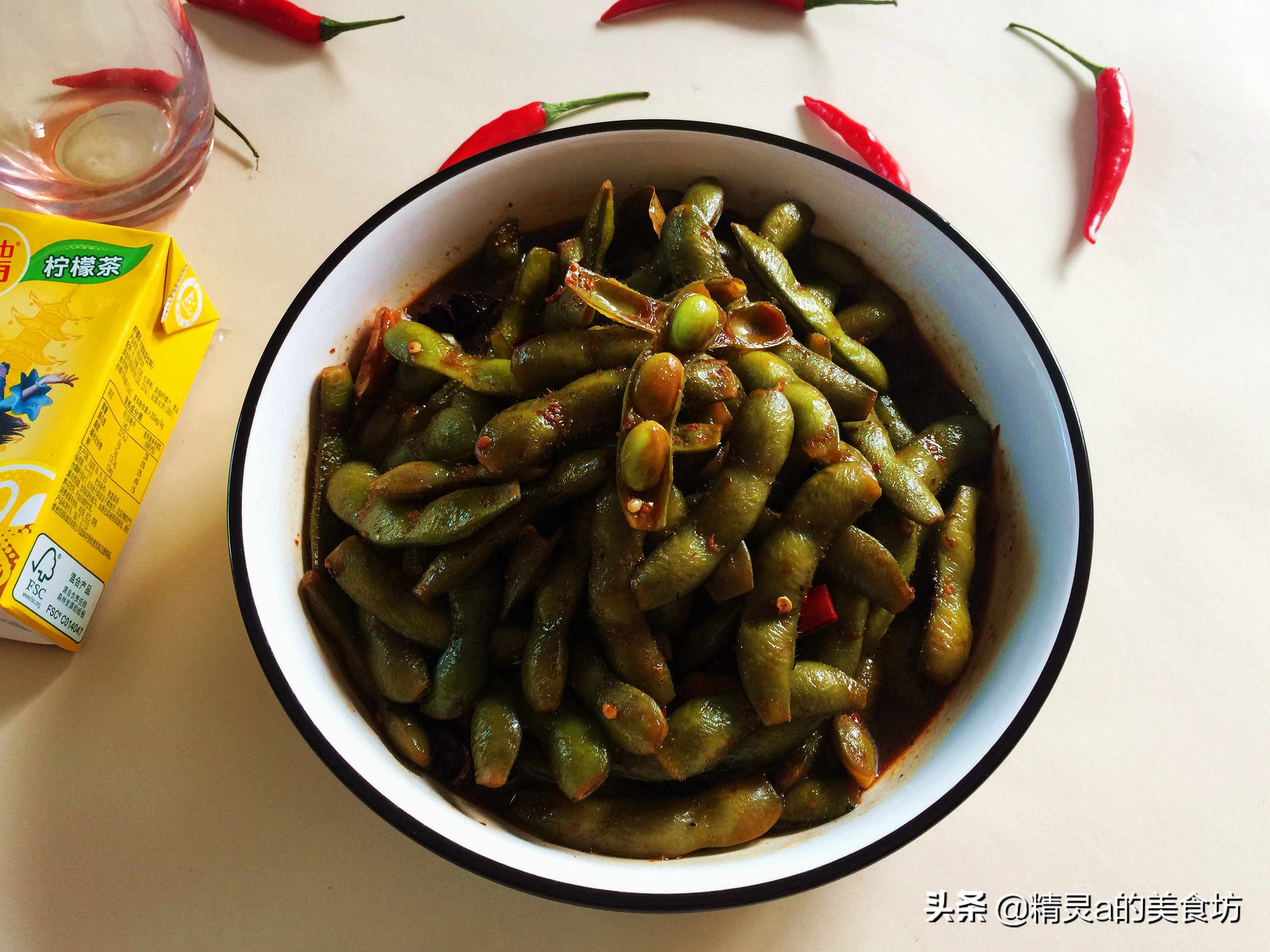 绝味卤香辣毛豆最正宗的做法,口味毛豆做法步骤