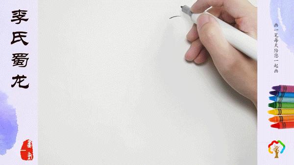 彩色水笔画鸟,水笔画古风凤凰