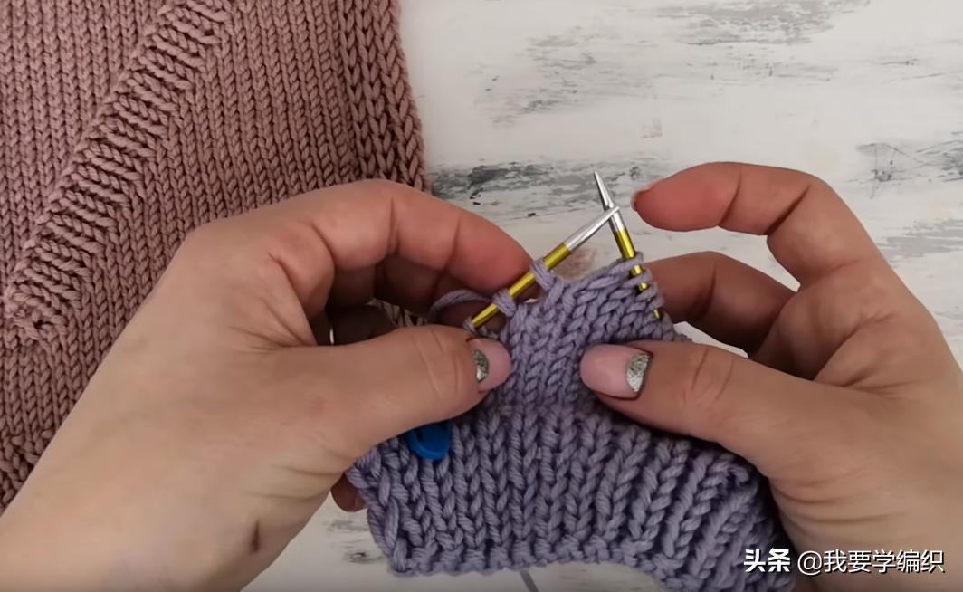 从下往上织暗口袋怎样编织,织口袋的教程