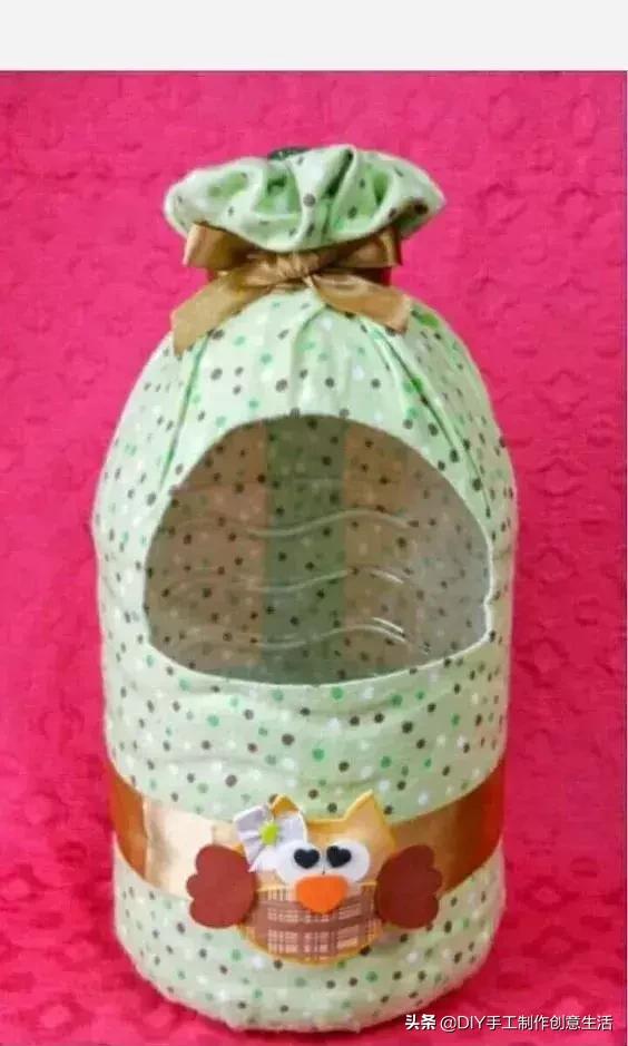 DIY手工制作：这是我见过最棒的塑料瓶旧物改造，钩编无所不能