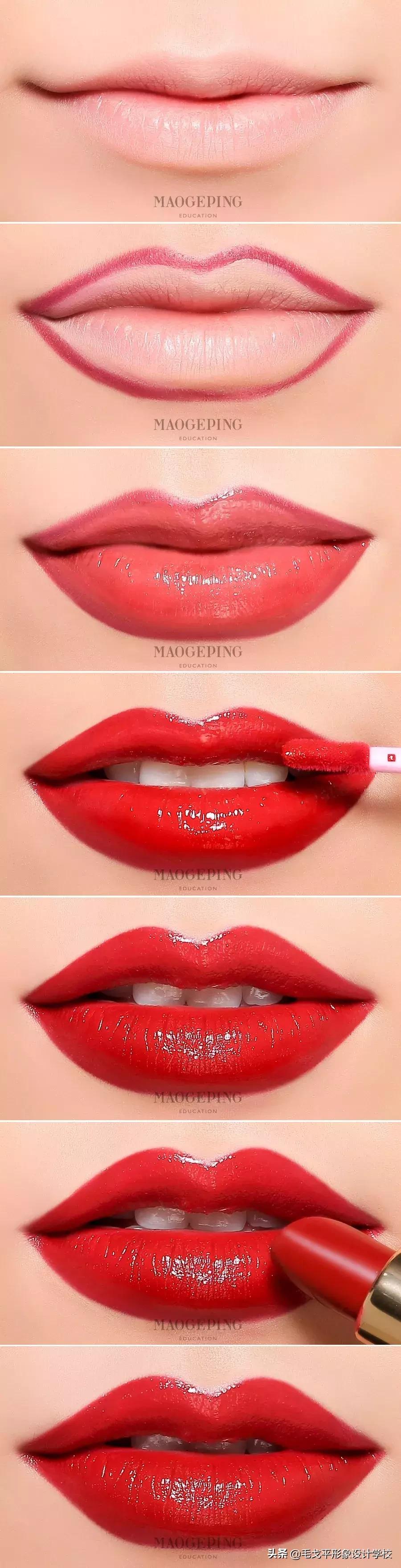 怎么画唇型口红才好看,买了口红不知道怎么涂