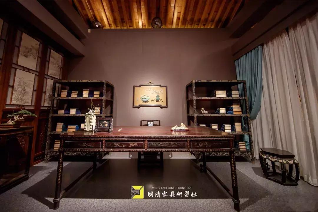古典家具现代空间书房,古典家具与现代空间书房