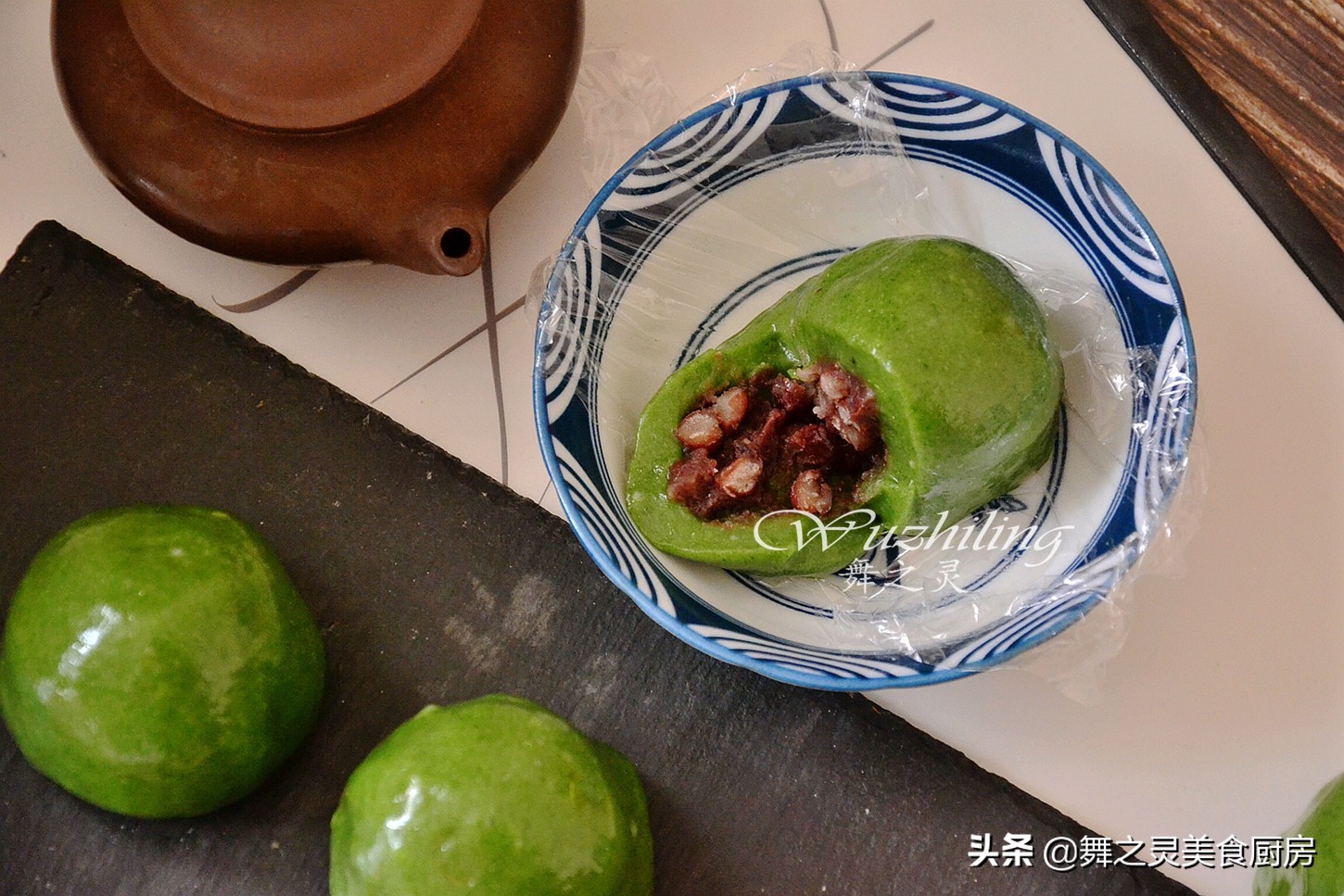 网红青团制作详细教程,网红青团不发硬的做法