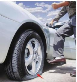 轮胎被歹意放气了，我该怎么办