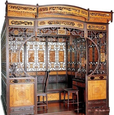 古代材质最好的床榻,古代实木床榻