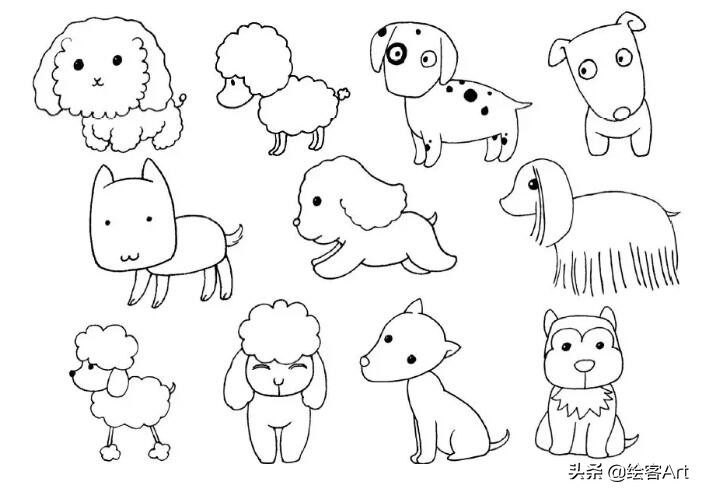 手把手教简笔画手帐素材,简笔画小猪猪超可爱手帐边框图案