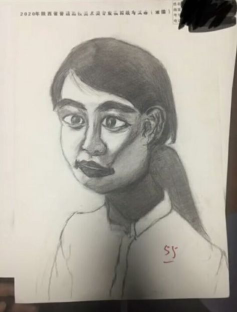 美术老师展示0分作品,美术老师晒模考低分试卷