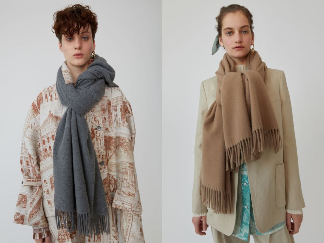 网红款围巾明星款,明星专用围巾穿搭