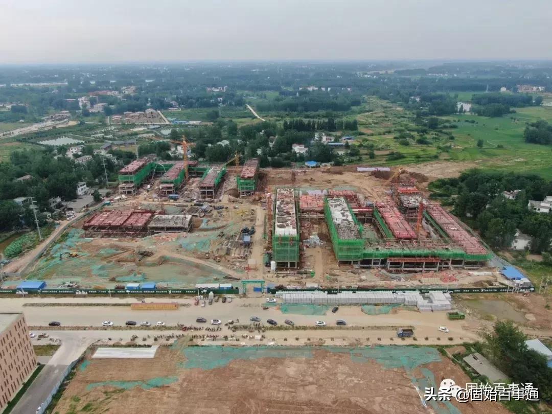 航拍河南固始的县城的全景,固始航拍全景视频