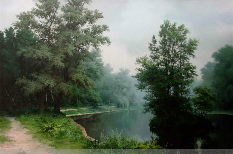 俄残荷罗斯油画风景70幅,俄罗斯画家的油画如诗如画美极了