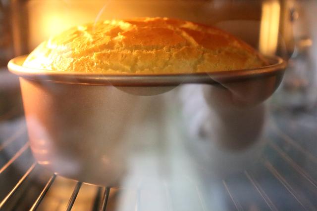 抹茶戚风蛋糕不用油,无油无糖蛋糕10寸