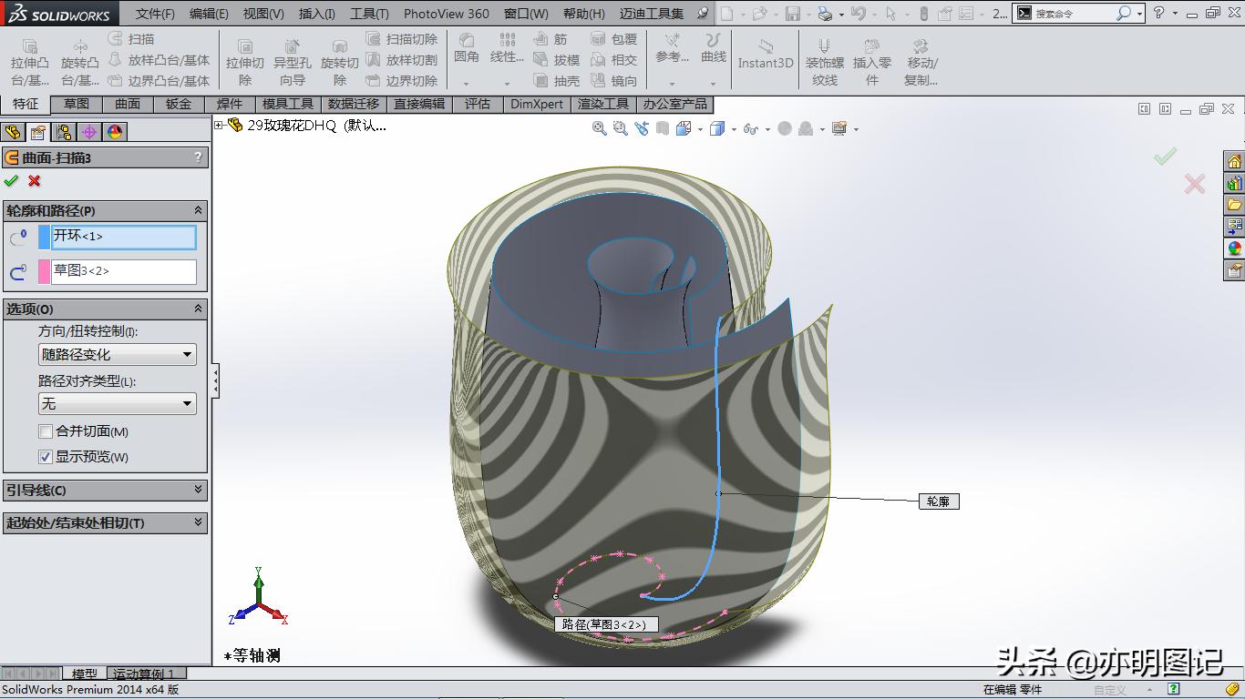solidworks玫瑰花建模教程,玫瑰花建模solidworks尺寸图