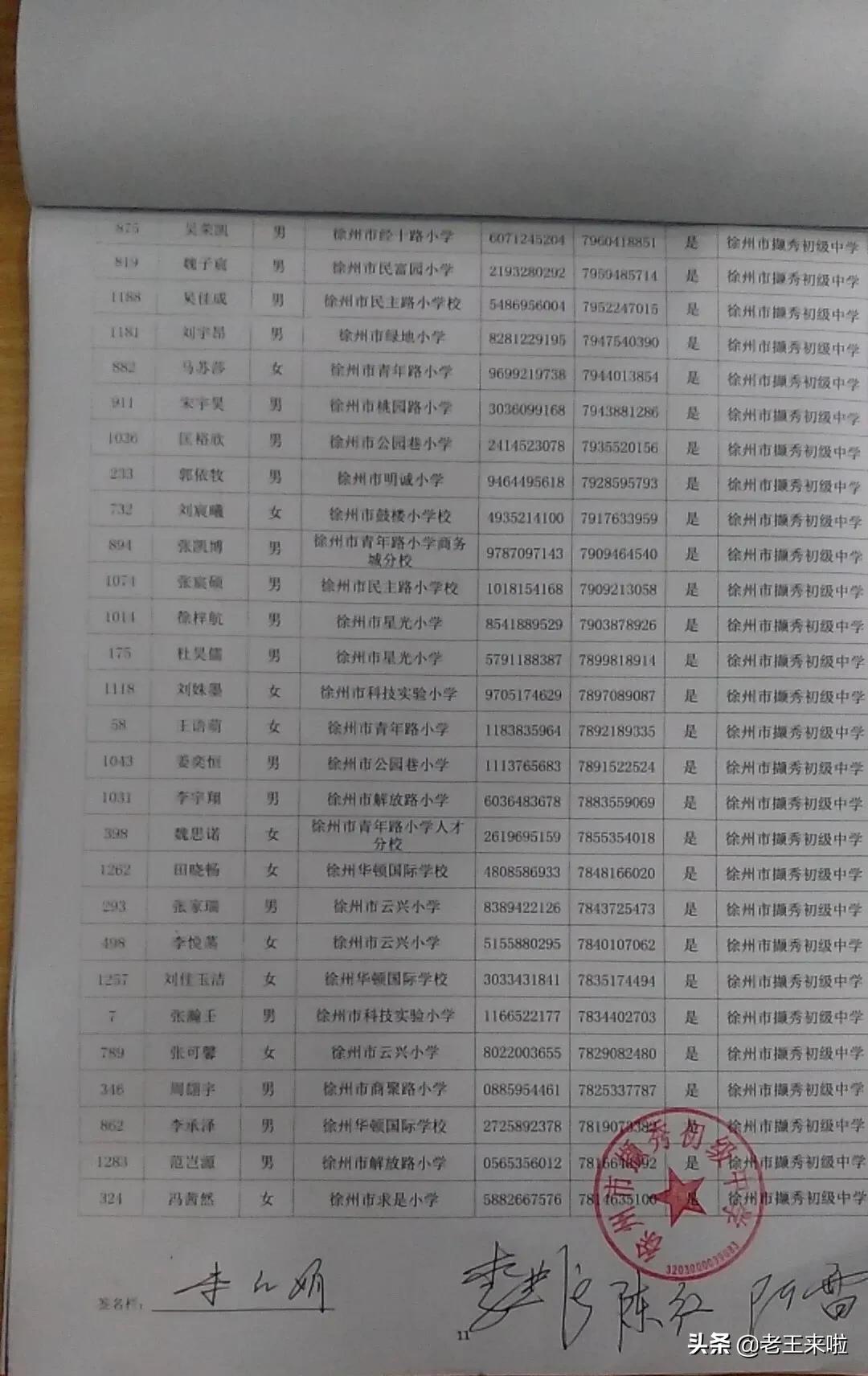 徐州撷秀初级中学2024年招生计划,撷秀初中录取名单