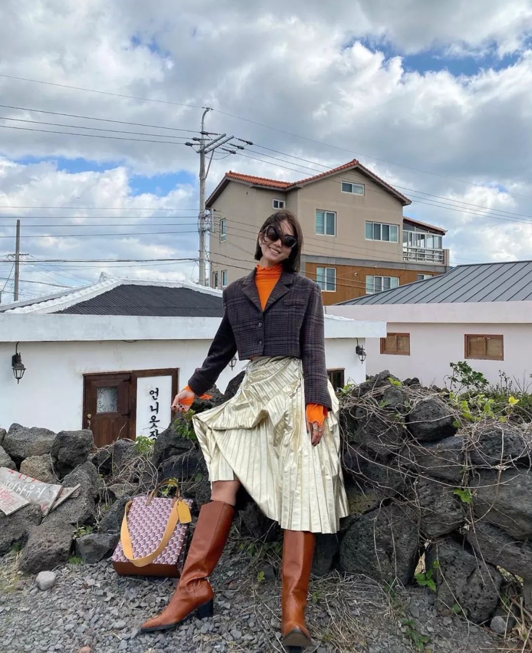 外套+小高领，时髦又保暖