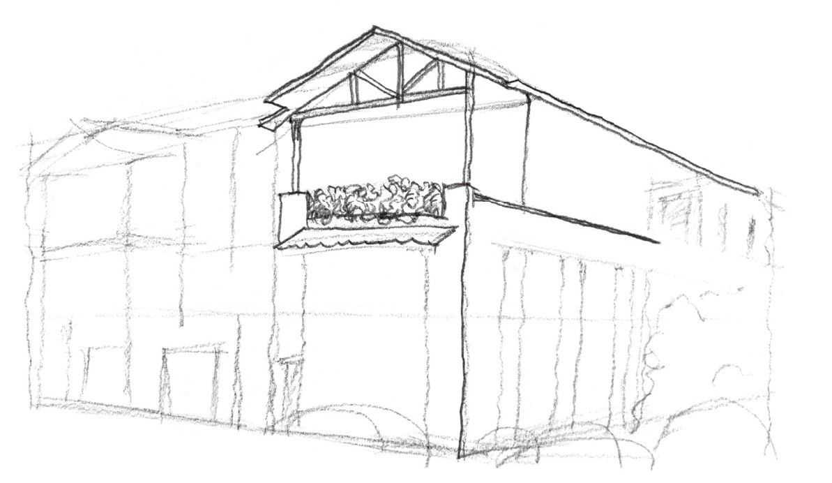 速写建筑入门基础画图片,速写画房子初学者入门教程