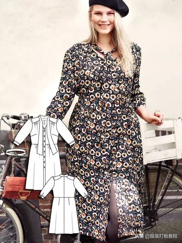 时装设计图手绘教程,服装制版图案大全