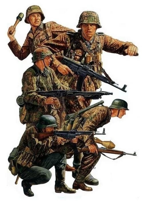 德军士兵画像,二战德军帅气图片