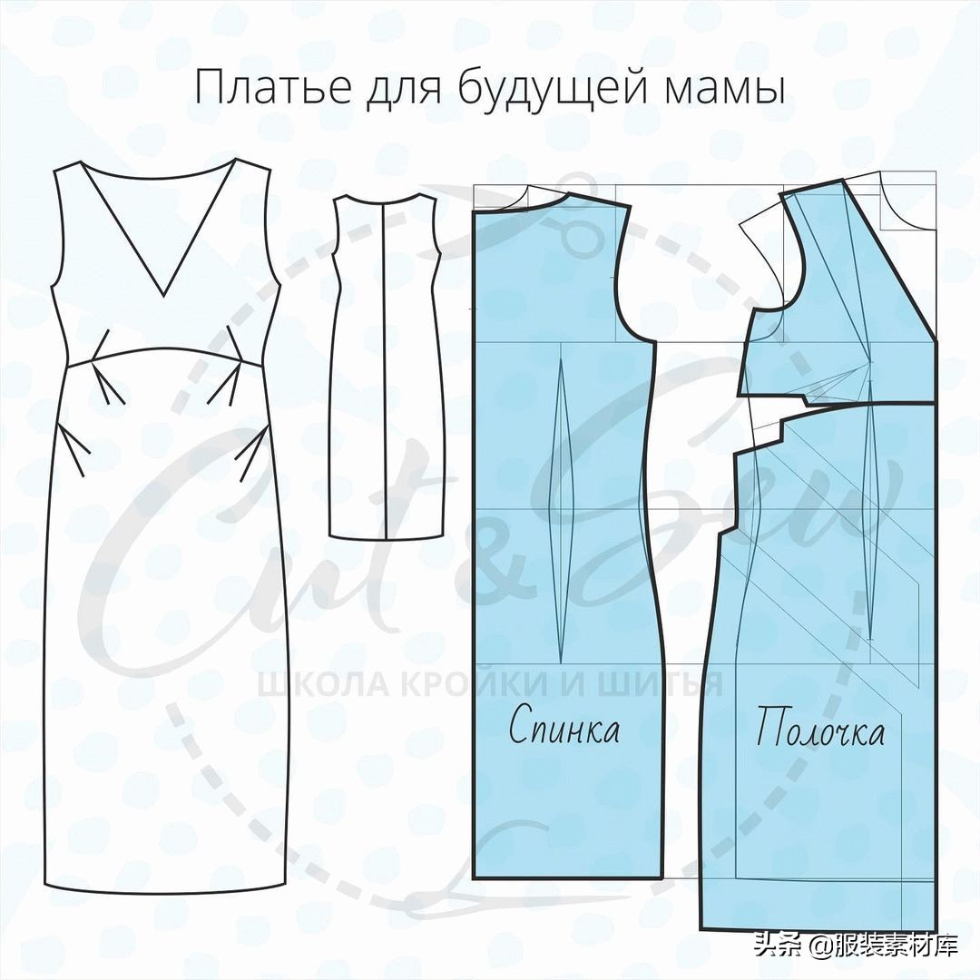 超简单的款式图,时尚法式图纸