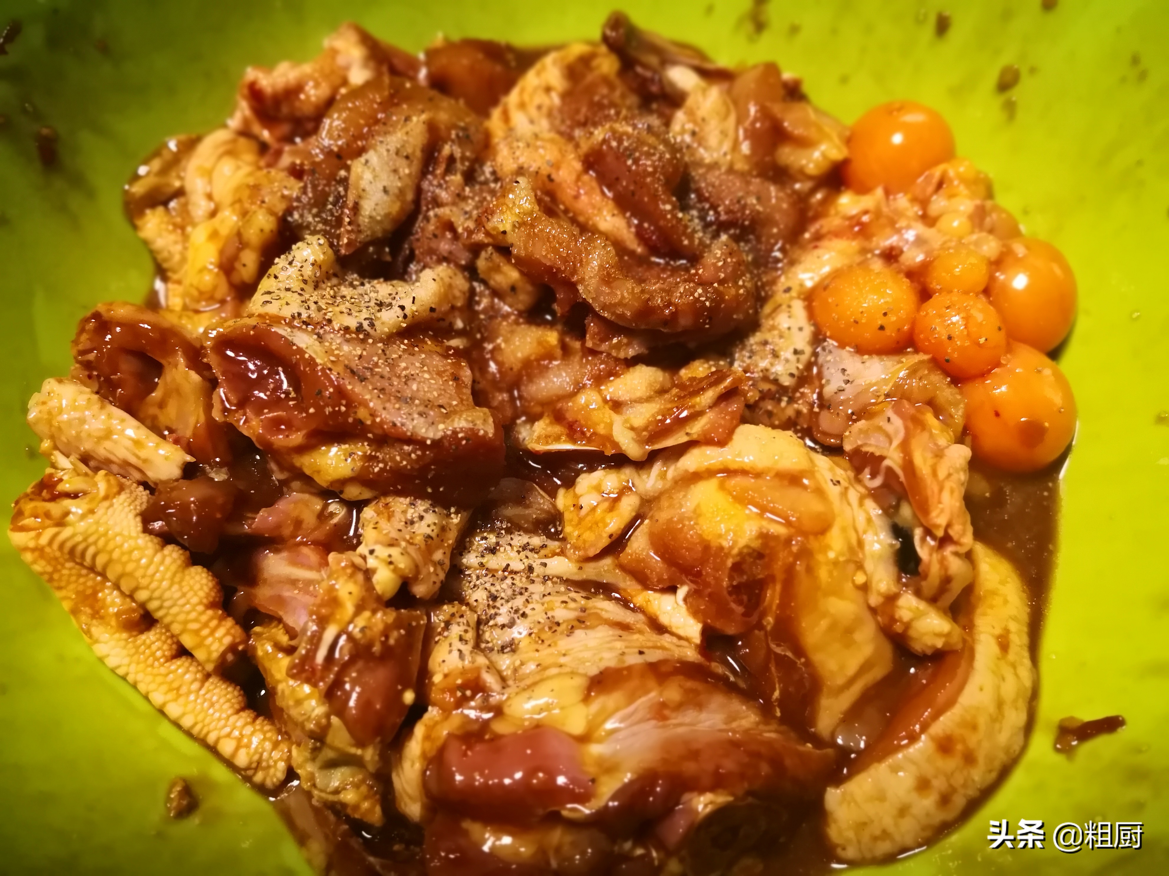 不辣的花甲炒鸡,鲜香花甲鸡的秘制酱料做法