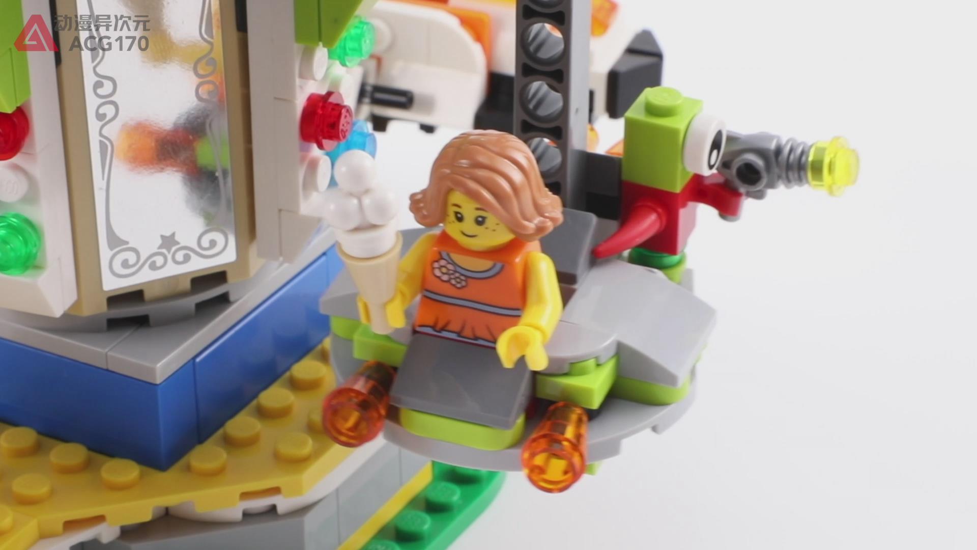 乐高积木创意百变系列,乐高积木9656旋转木马教程