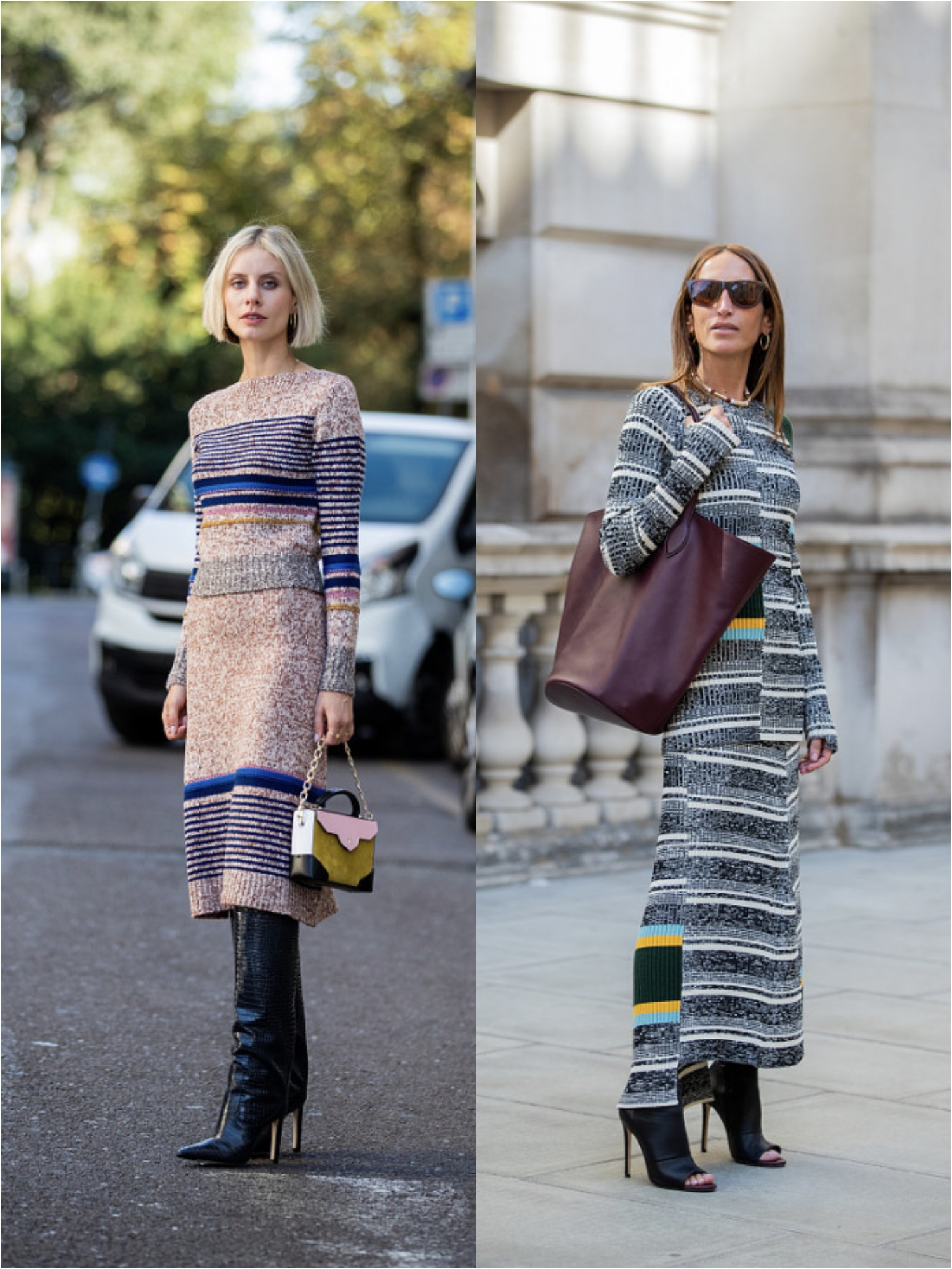 这个冬天如何选择条纹毛衣,毛衣穿搭推荐可内搭可外穿冬