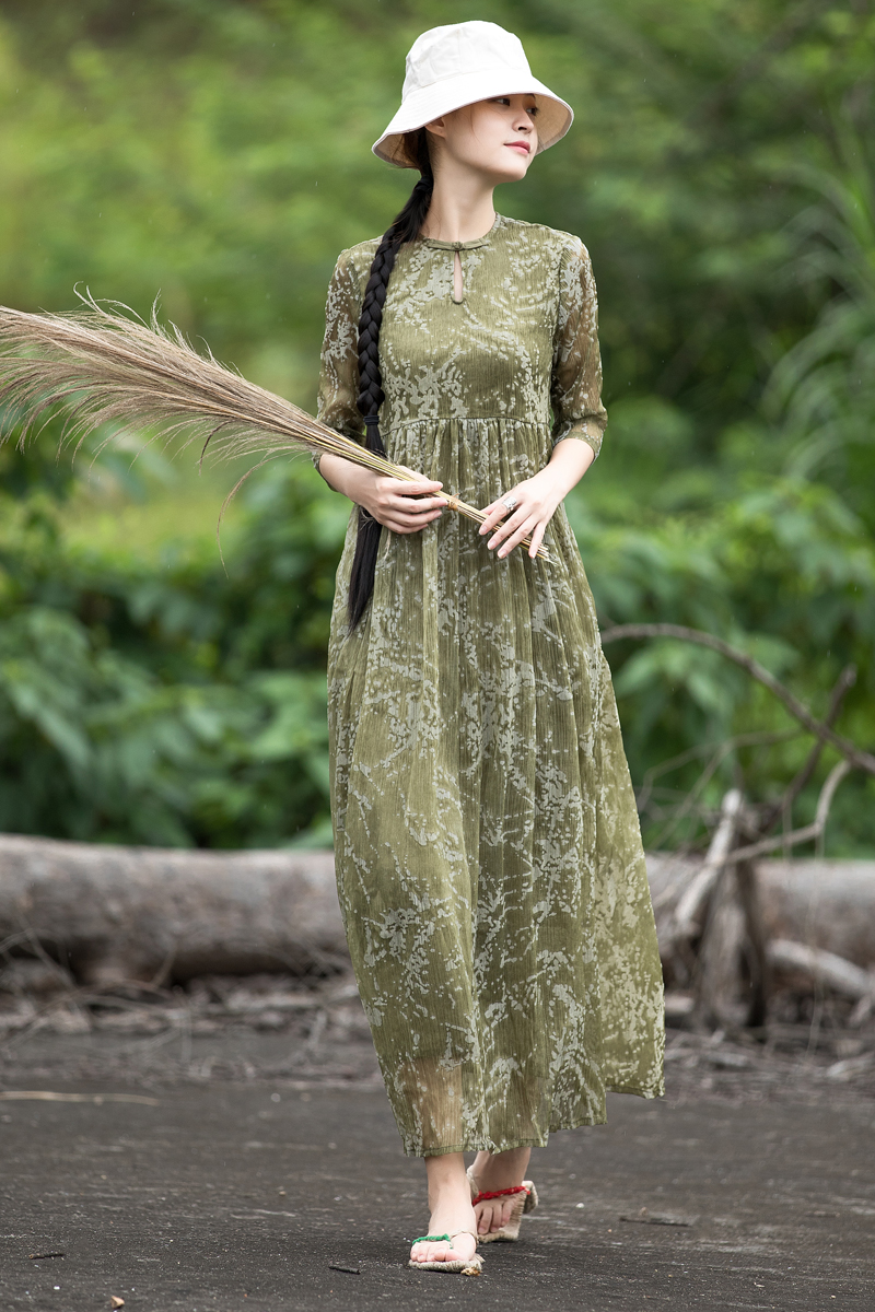 母亲节礼物手工简单的裙子,母亲节礼物中国风连衣裙