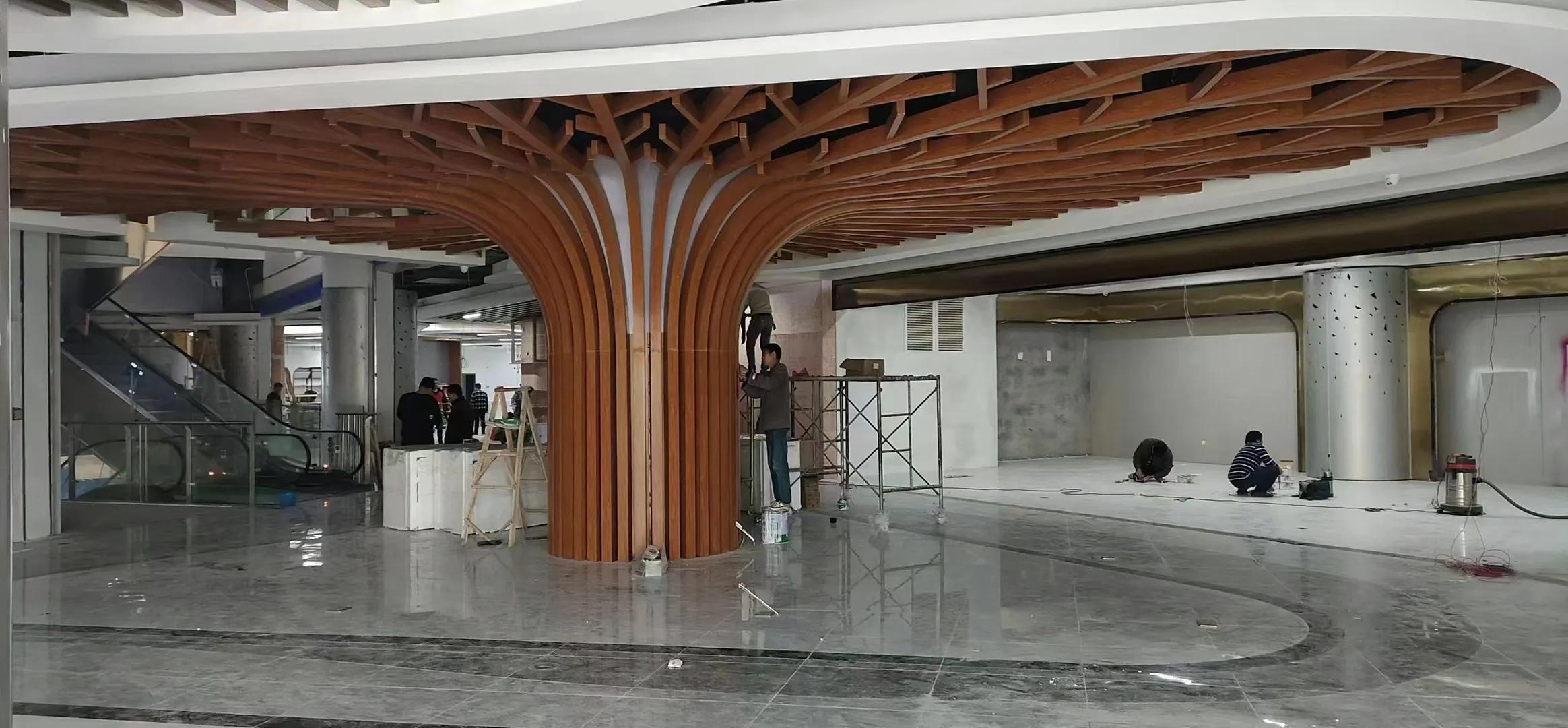 有格栅怎么装电视,有格栅有木饰面有什么收口