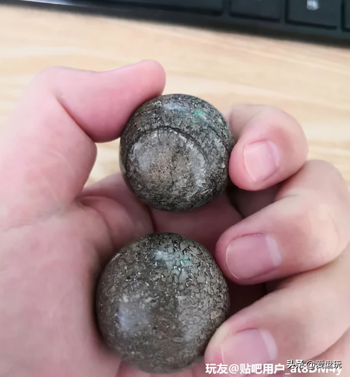 恐龙蛋化石手串,带恐龙化石手串